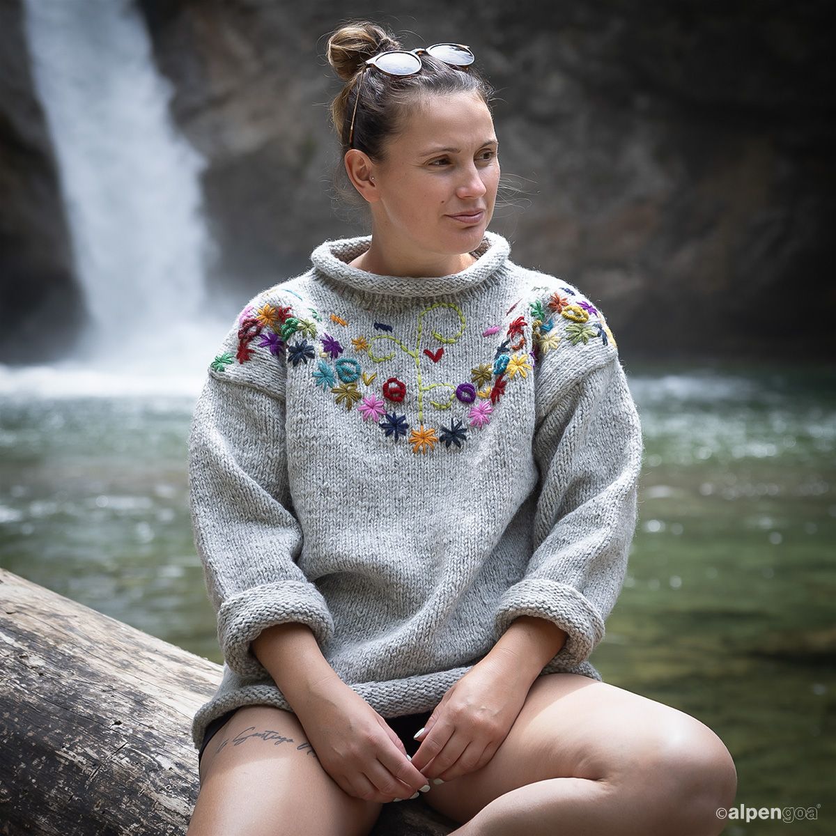 Wollpullover Rollter Anthrazit